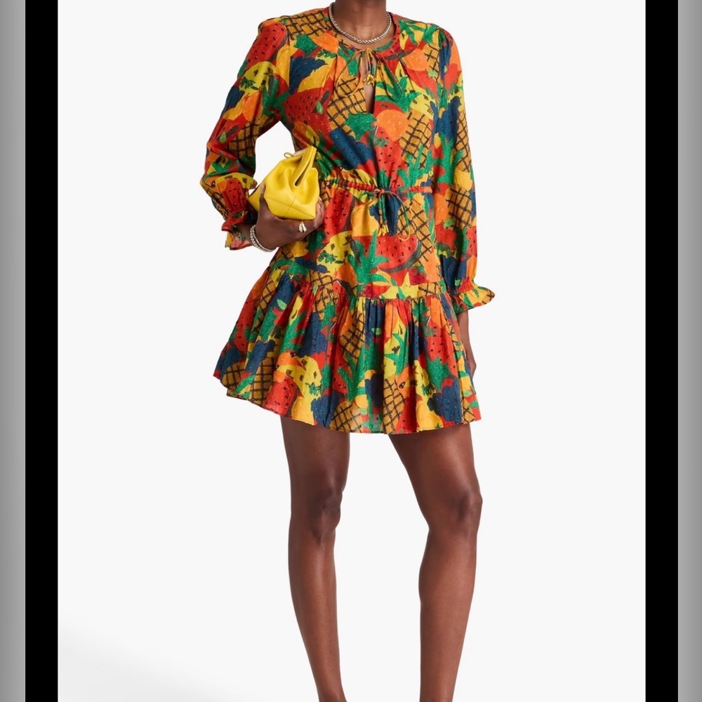FARM Rio Multi-Color Tropical Print Mini Dress
